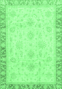 Abstract Emerald Green Modern Rug, abs3464emgrn