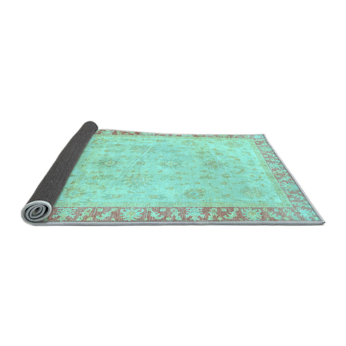 Sideview of Abstract Light Blue Modern Rug, abs3464lblu