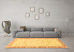 Machine Washable Abstract Brown Modern Rug in a Living Room,, wshabs3464brn