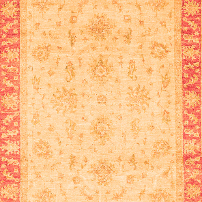 Machine Washable Abstract Orange Modern Area Rugs, wshabs3464org