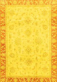 Abstract Yellow Modern Rug, abs3464yw