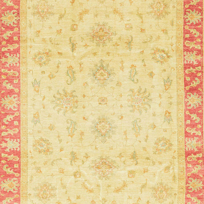 Machine Washable Abstract Orange Rug, wshabs3464