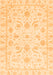 Machine Washable Oriental Orange Traditional Area Rugs, wshabs3465org