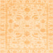 Square Machine Washable Oriental Orange Traditional Area Rugs, wshabs3465org