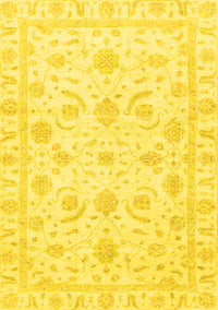 Oriental Yellow Traditional Rug, abs3465yw