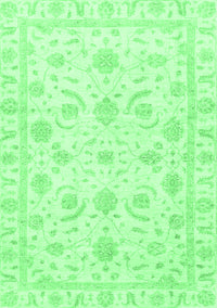 Oriental Emerald Green Traditional Rug, abs3465emgrn