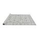 Sideview of Machine Washable Oriental Gray Traditional Rug, wshabs3465gry