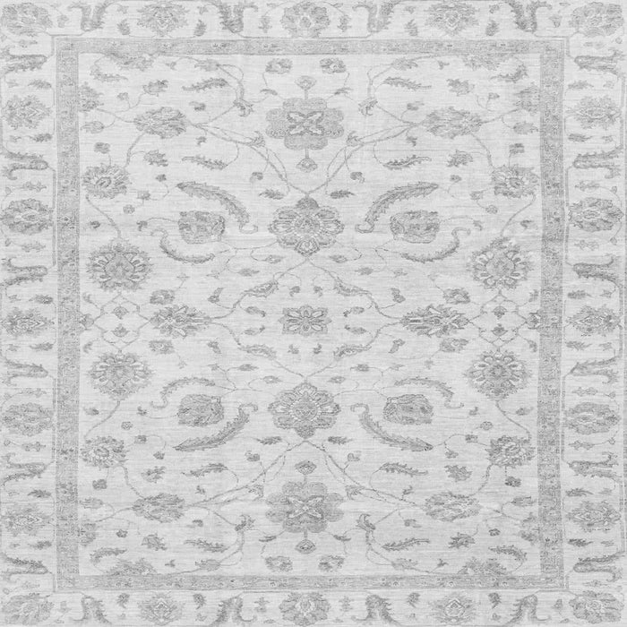 Square Oriental Gray Traditional Rug, abs3465gry