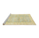 Sideview of Machine Washable Abstract Yellow Rug, wshabs3466