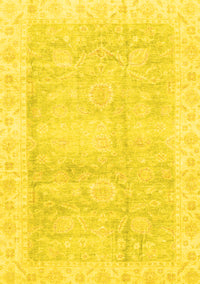 Oriental Yellow Traditional Rug, abs3466yw