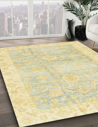 Abstract Yellow Oriental Rug, abs3466