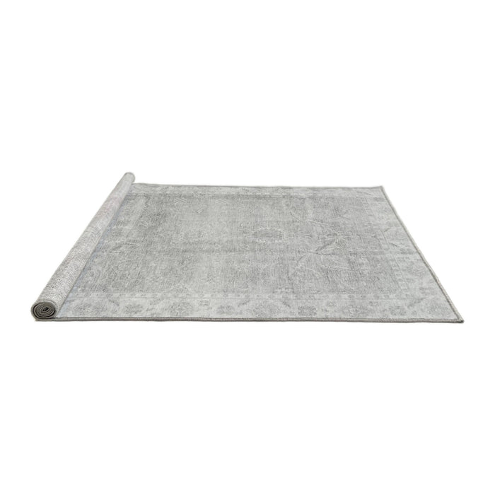 Sideview of Machine Washable Oriental Gray Traditional Rug, wshabs3466gry