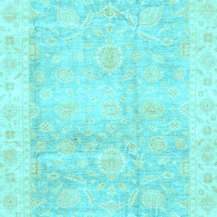 Machine Washable Oriental Light Blue Traditional Rug, wshabs3466lblu