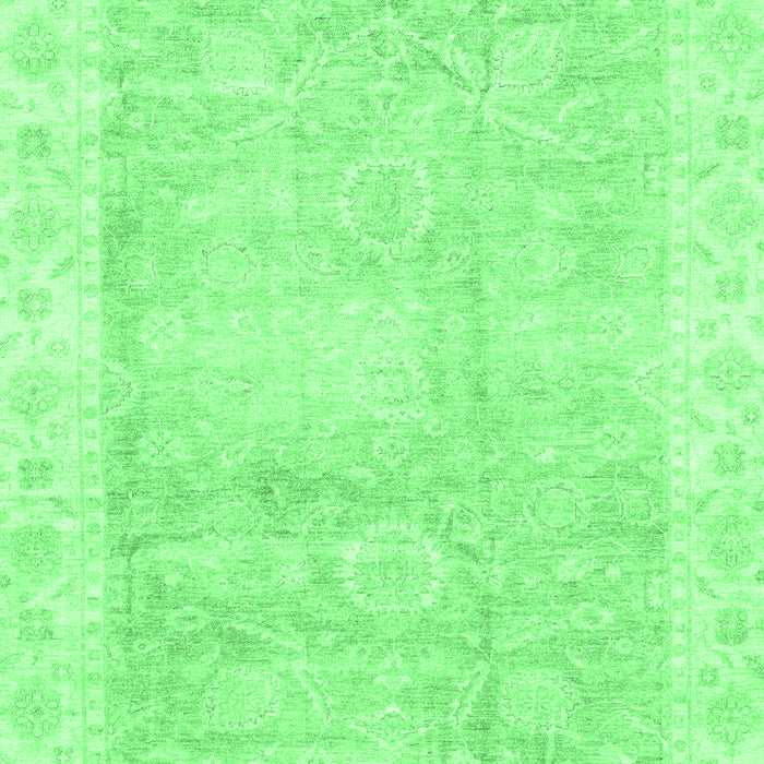 Oriental Emerald Green Traditional Rug, abs3466emgrn