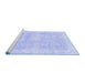 Sideview of Machine Washable Oriental Blue Traditional Rug, wshabs3466blu