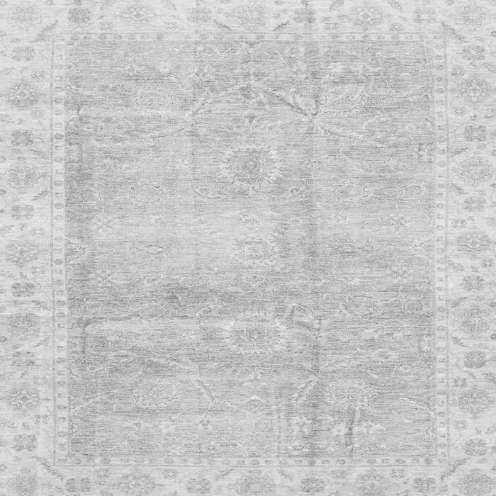 Square Oriental Gray Traditional Rug, abs3466gry