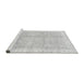 Sideview of Machine Washable Oriental Gray Traditional Rug, wshabs3467gry