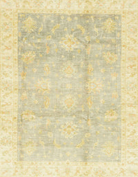 Machine Washable Abstract Sun Yellow Rug, wshabs3467