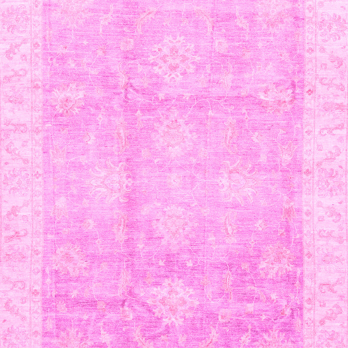 Machine Washable Oriental Pink Traditional Rug, wshabs3467pnk