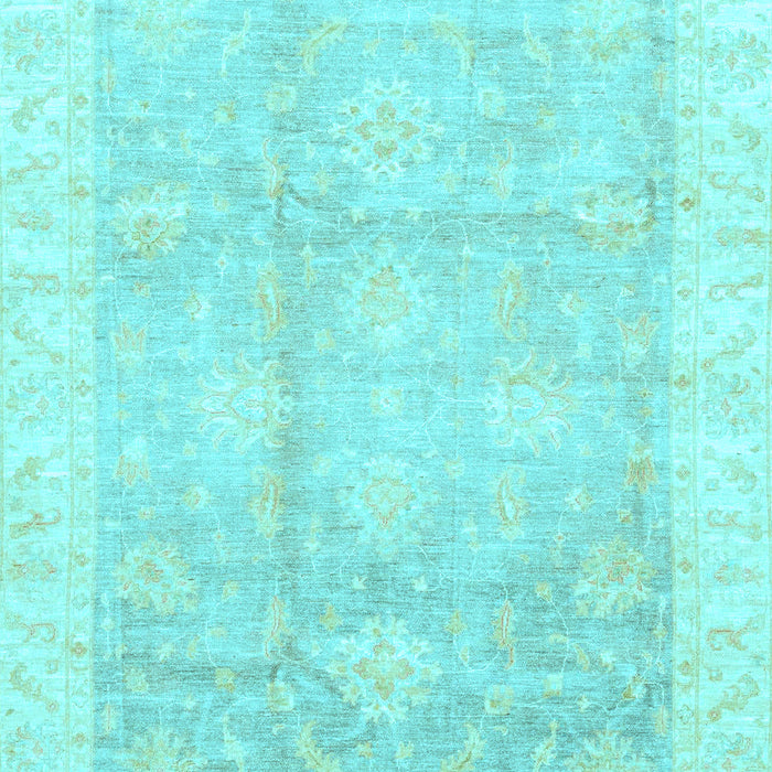 Machine Washable Oriental Light Blue Traditional Rug, wshabs3467lblu