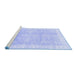 Sideview of Machine Washable Oriental Blue Traditional Rug, wshabs3467blu