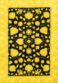 Oriental Yellow Traditional Rug, abs3468yw