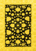 Oriental Yellow Traditional Rug, abs3468yw