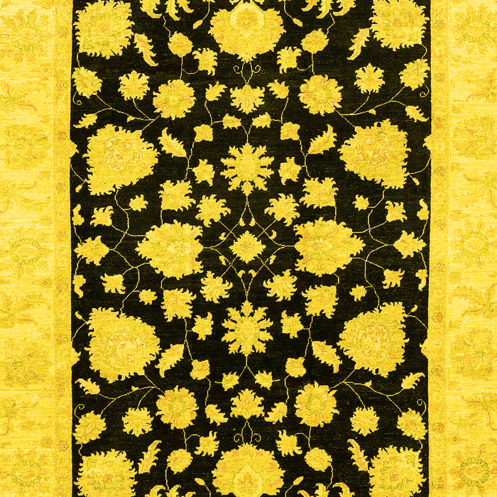 Oriental Yellow Traditional Rug, abs3468yw