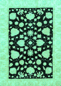 Oriental Turquoise Traditional Rug, abs3468turq