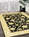 Machine Washable Abstract Mustard Yellow Rug in a Family Room, wshabs3468