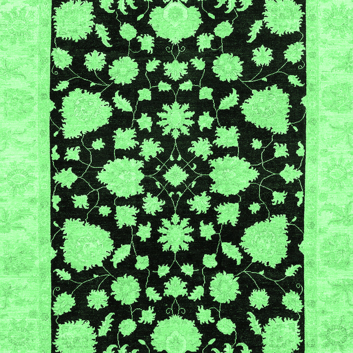 Oriental Emerald Green Traditional Rug, abs3468emgrn