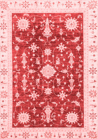 Abstract Red Modern Rug, abs3469red