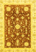 Machine Washable Abstract Yellow Modern Rug, wshabs3469yw