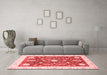 Modern Red Washable Rugs