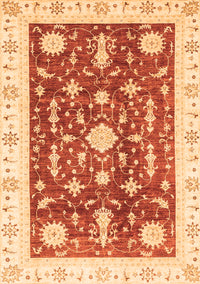 Abstract Orange Modern Rug, abs3469org