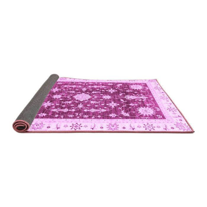 Sideview of Abstract Purple Modern Rug, abs3469pur