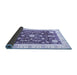 Sideview of Abstract Blue Modern Rug, abs3469blu