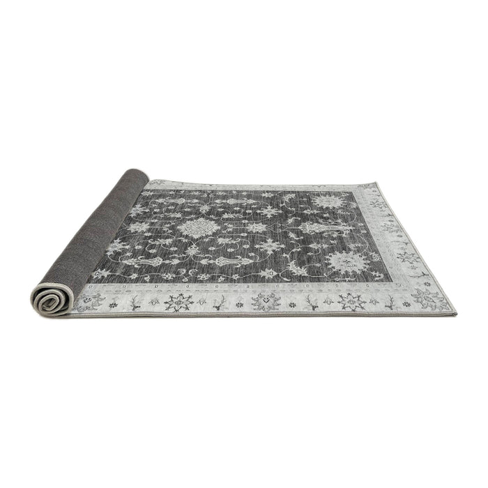 Sideview of Abstract Gray Modern Rug, abs3469gry