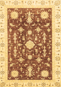 Abstract Brown Modern Rug, abs3469brn