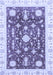 Abstract Blue Modern Rug, abs3469blu