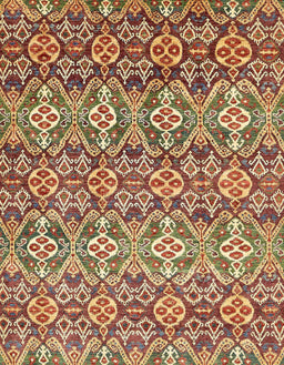 Abstract Red Modern Rug, abs346