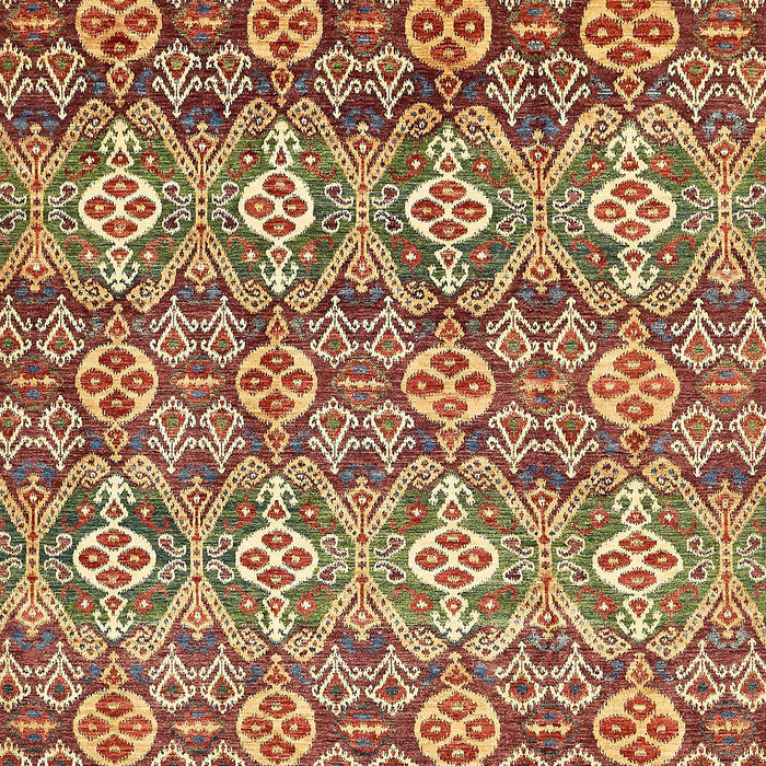 Abstract Red Modern Rug, abs346