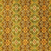 Square Abstract Yellow Modern Rug, abs346yw