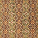 Square Abstract Brown Modern Rug, abs346brn