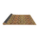 Sideview of Abstract Brown Modern Rug, abs346brn