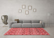 Modern Red Washable Rugs