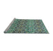 Sideview of Machine Washable Abstract Light Blue Modern Rug, wshabs346lblu