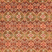 Square Abstract Orange Modern Rug, abs346org