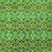 Square Machine Washable Abstract Green Modern Area Rugs, wshabs346grn