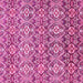 Square Machine Washable Abstract Pink Modern Rug, wshabs346pnk